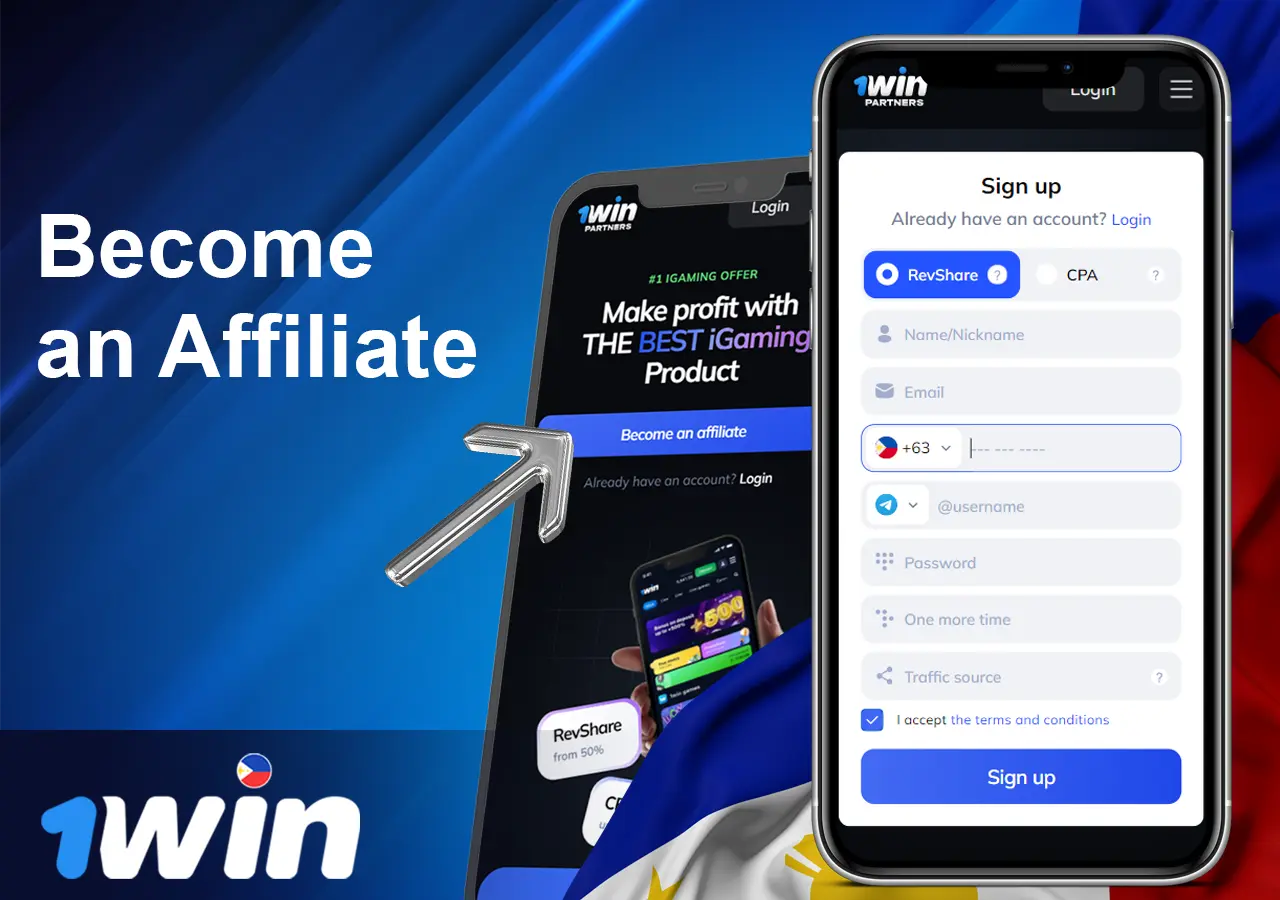 Become a 1Bin partner after registering in the program
